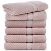 Popcorn Textured Mulaayam Collection Hand Towel Set of 6 - 18 X 28 Inch