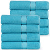 Popcorn Textured Mulaayam Collection Hand Towel Set of 8 - 18 X 28 Inch