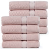 Popcorn Textured Mulaayam Collection Hand Towel Set of 8 - 18 X 28 Inch