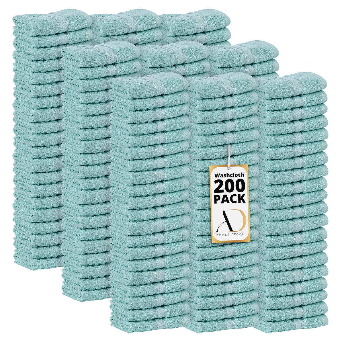 Mulaayam Collection Washcloths Set of 200 - 12X12 Inch