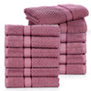 Popcorn Textured Mulaayam Collection Hand Towel Set of 12 - 18 X 28 Inch