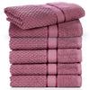 Popcorn Textured Mulaayam Collection Hand Towel Set of 6 - 18 X 28 Inch
