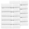 Popcorn Textured Mulaayam Collection Hand Towel Set of 12 - 18 X 28 Inch