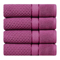 Popcorn Textured Mulaayam Collection Hand Towel Set of 4 - 18 X 28 Inch