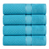 Popcorn Textured Mulaayam Collection Hand Towel Set of 4 - 18 X 28 Inch