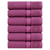 Popcorn Textured Mulaayam Collection Hand Towel Set of 6 - 18 X 28 Inch