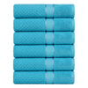 Popcorn Textured Mulaayam Collection Hand Towel Set of 6 - 18 X 28 Inch