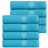 Popcorn Textured Mulaayam Collection Hand Towel Set of 8 - 18 X 28 Inch