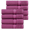 Popcorn Textured Mulaayam Collection Hand Towel Set of 8 - 18 X 28 Inch