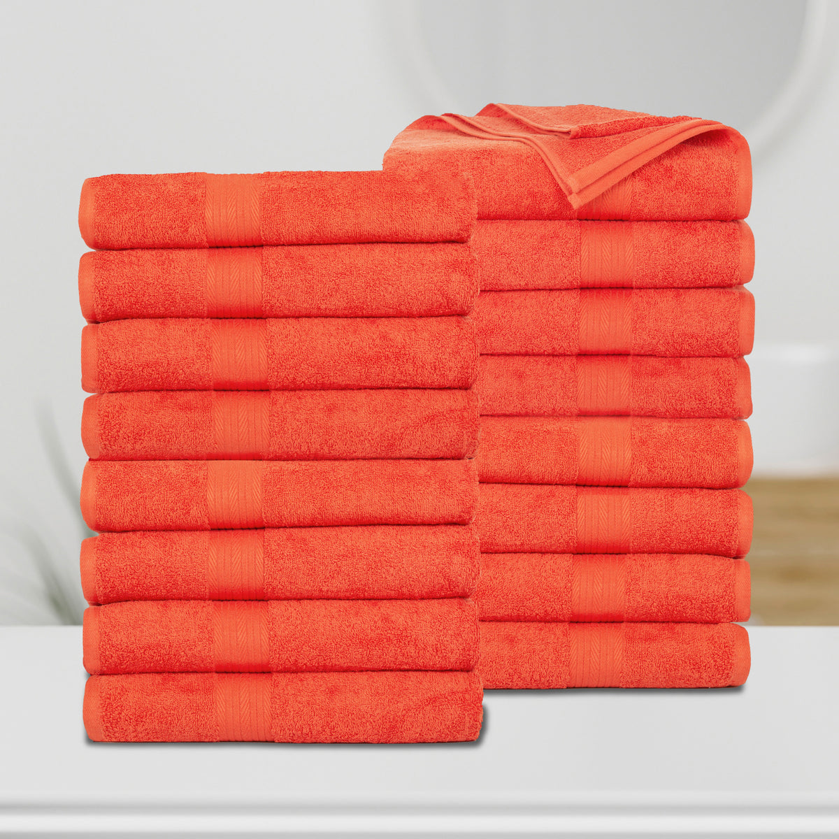 Bath Towel for Bathroom - Set of 16