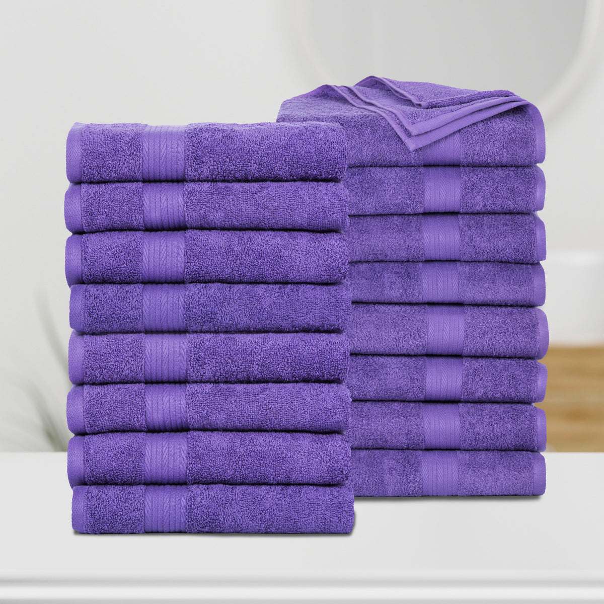 Bath Towel for Bathroom - Set of 16