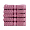 Mulaayam Collection Washcloths Set of 5 - 12X12 Inch