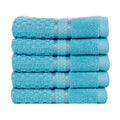Mulaayam Collection Washcloths Set of 5 - 12X12 Inch