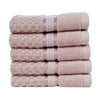 Mulaayam Collection Washcloths Set of 5 - 12X12 Inch