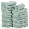 Popcorn Textured Mulaayam Collection Washcloths Set of 20 - 12X12 Inch