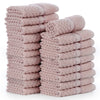 Popcorn Textured Mulaayam Collection Washcloths Set of 20 - 12X12 Inch