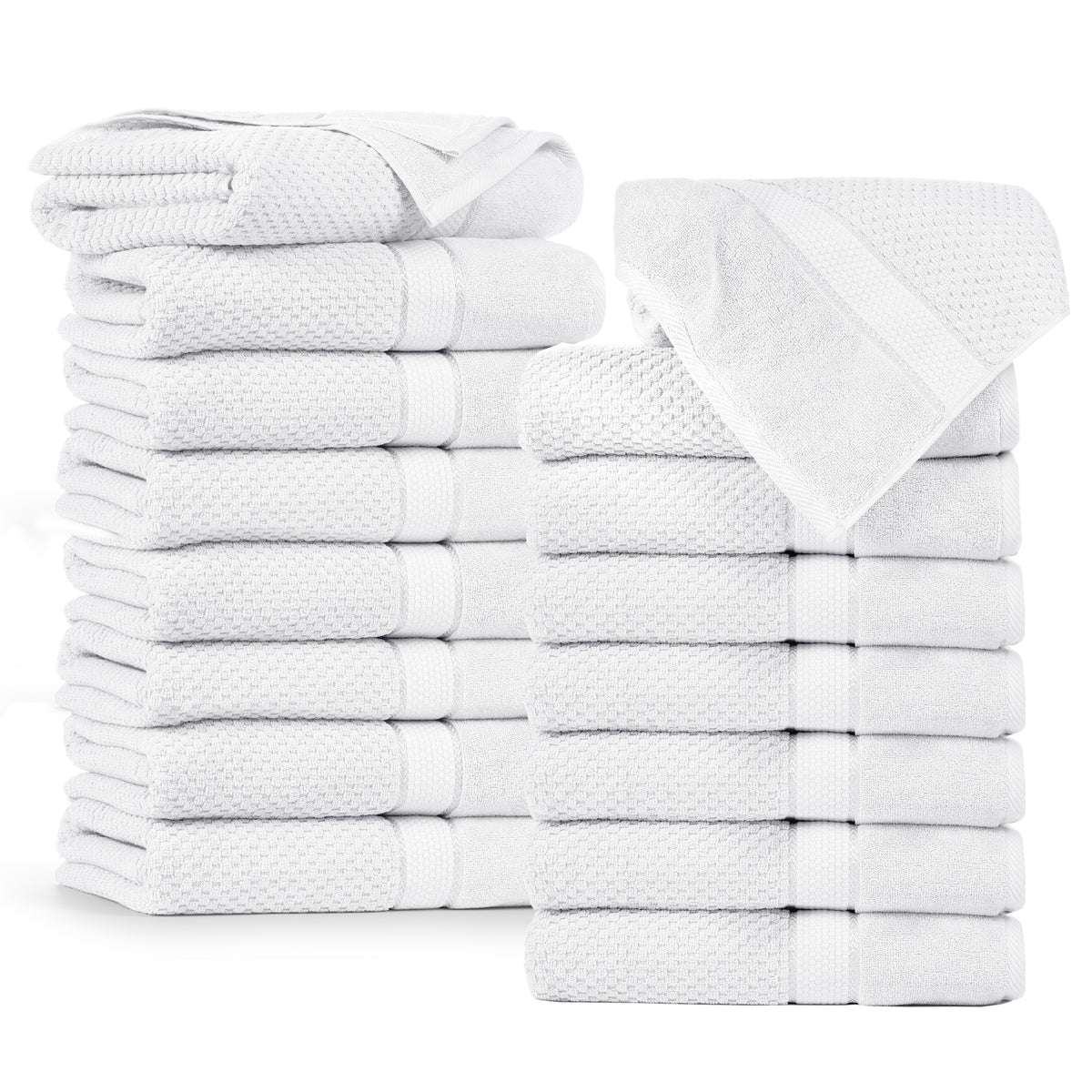 Mulaayam Collection Bath Towel Set of 16 - 30 X 54 Inch