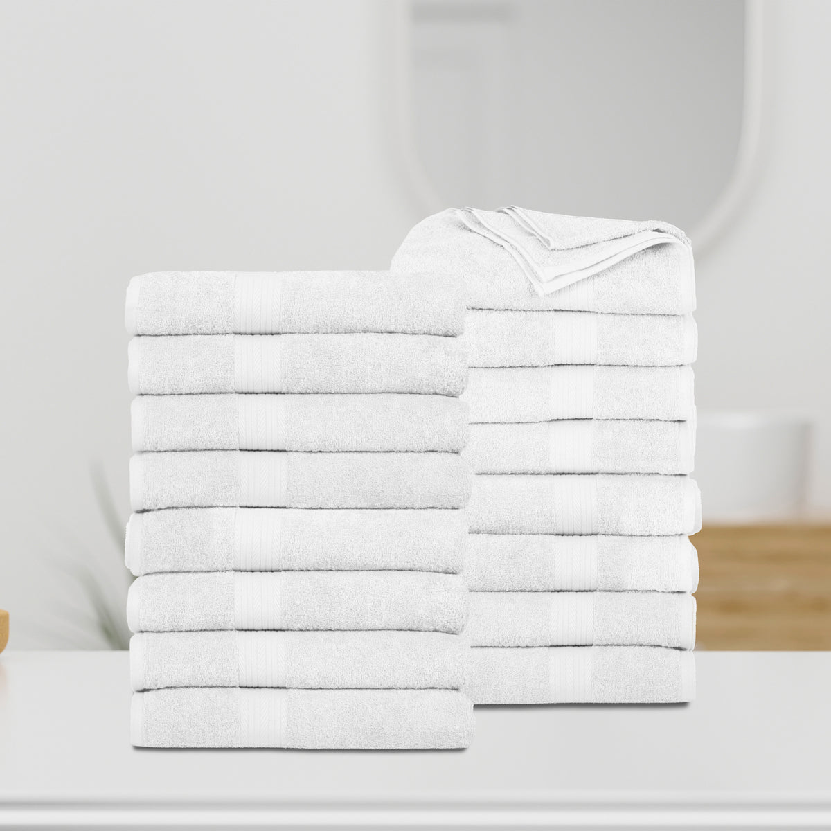 Bath Towel for Bathroom - Set of 16