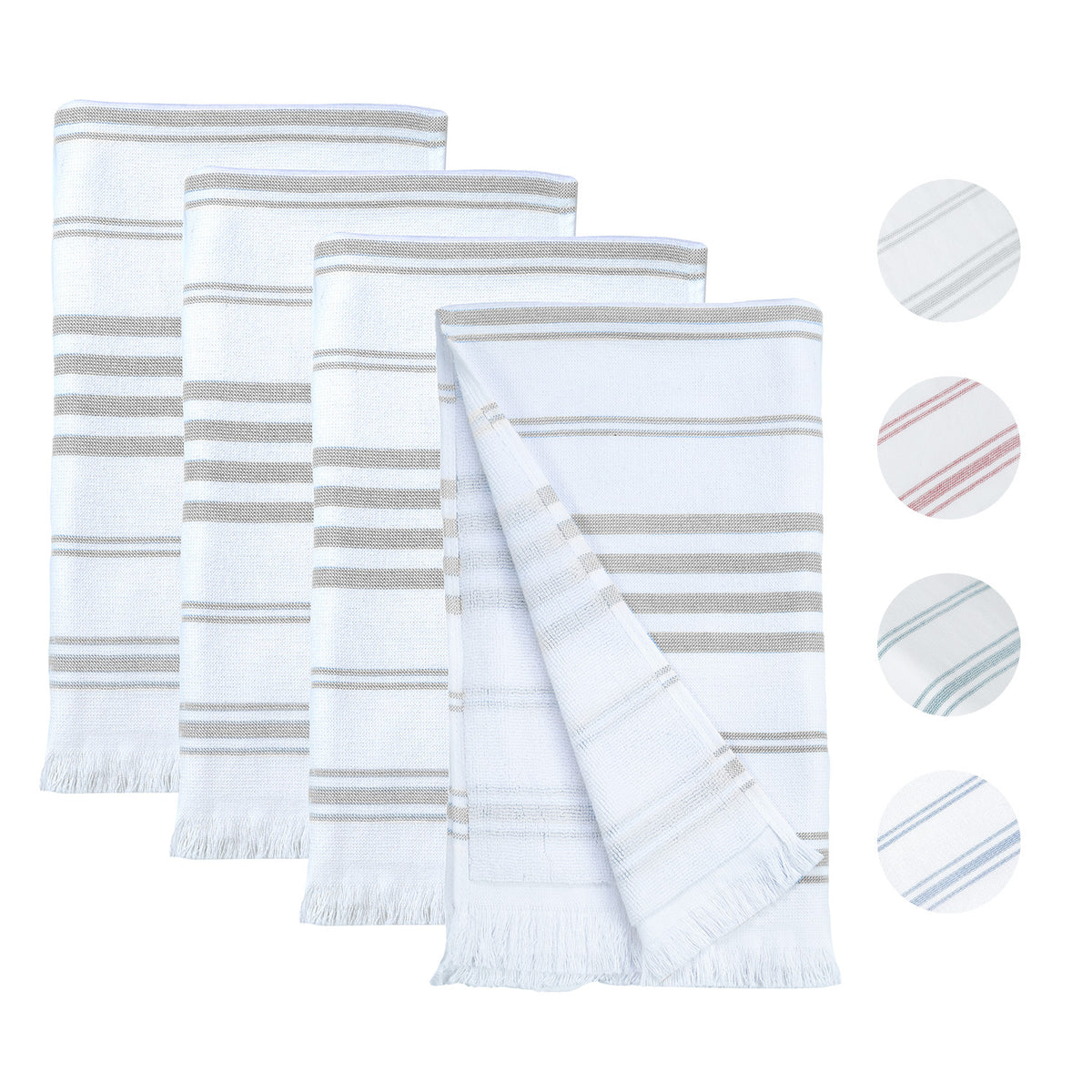 Hammam Hand Towel for Kitchen 16 x 28 inch - Set of 4
