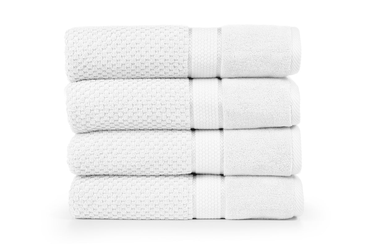 Mulaayam Collection Bath Towel Set of 4 - 30 X 54 Inch