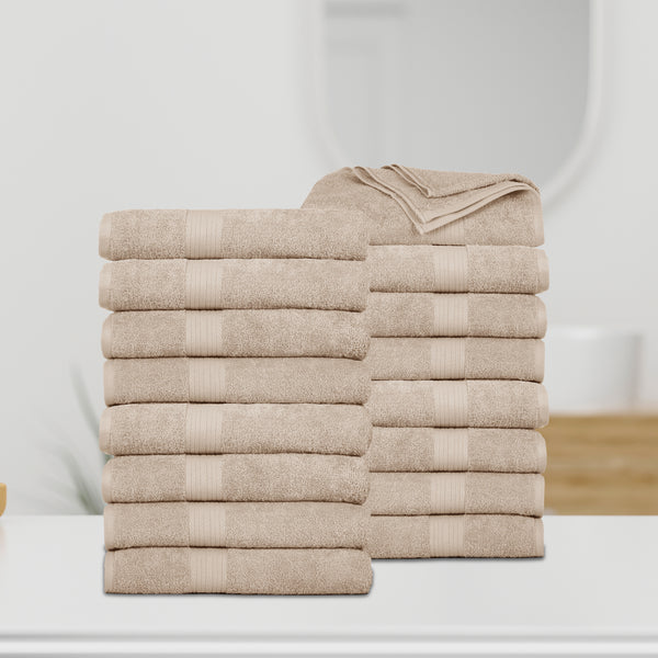 Ample Decor Bath Towel 30 x 54 inch Pack of 8 600 GSM 100% Cotton