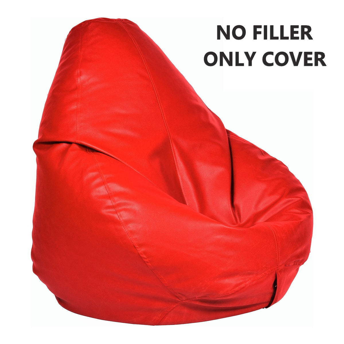 Leatherette Bean Bag Cover- Solid color