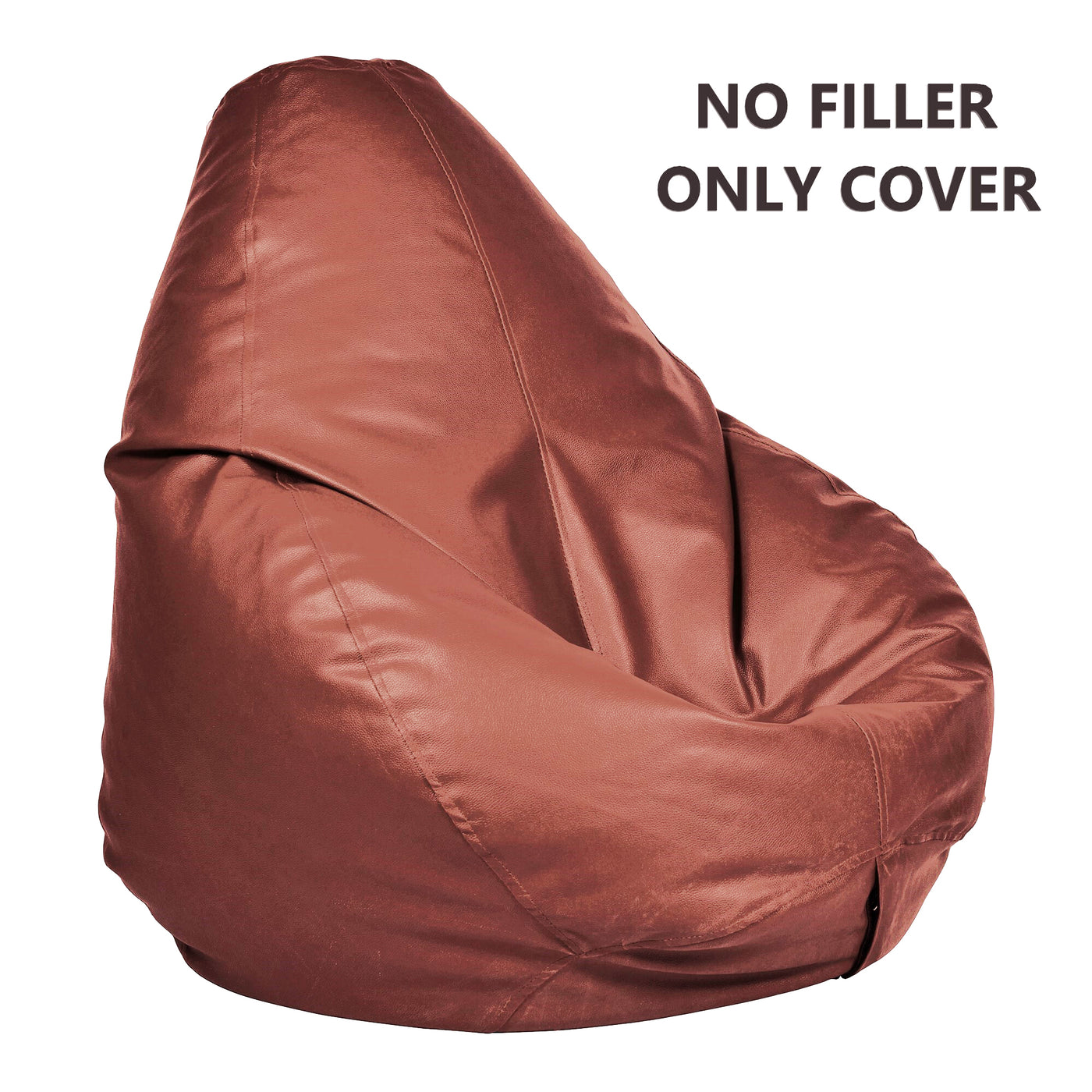 Blessberries 6ft Red PU Leather Bean Bag Chair - Luxury Comfort for Indoor  Spaces (Beans Not Included)